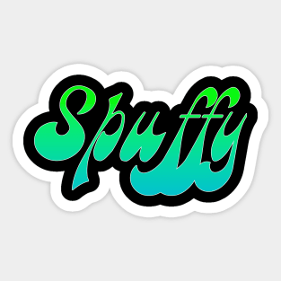 Neon Spuffy (white outline) Sticker